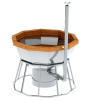 Банный чан 10 граней на подставке с печью Банный чан 10 граней на подставке с печью